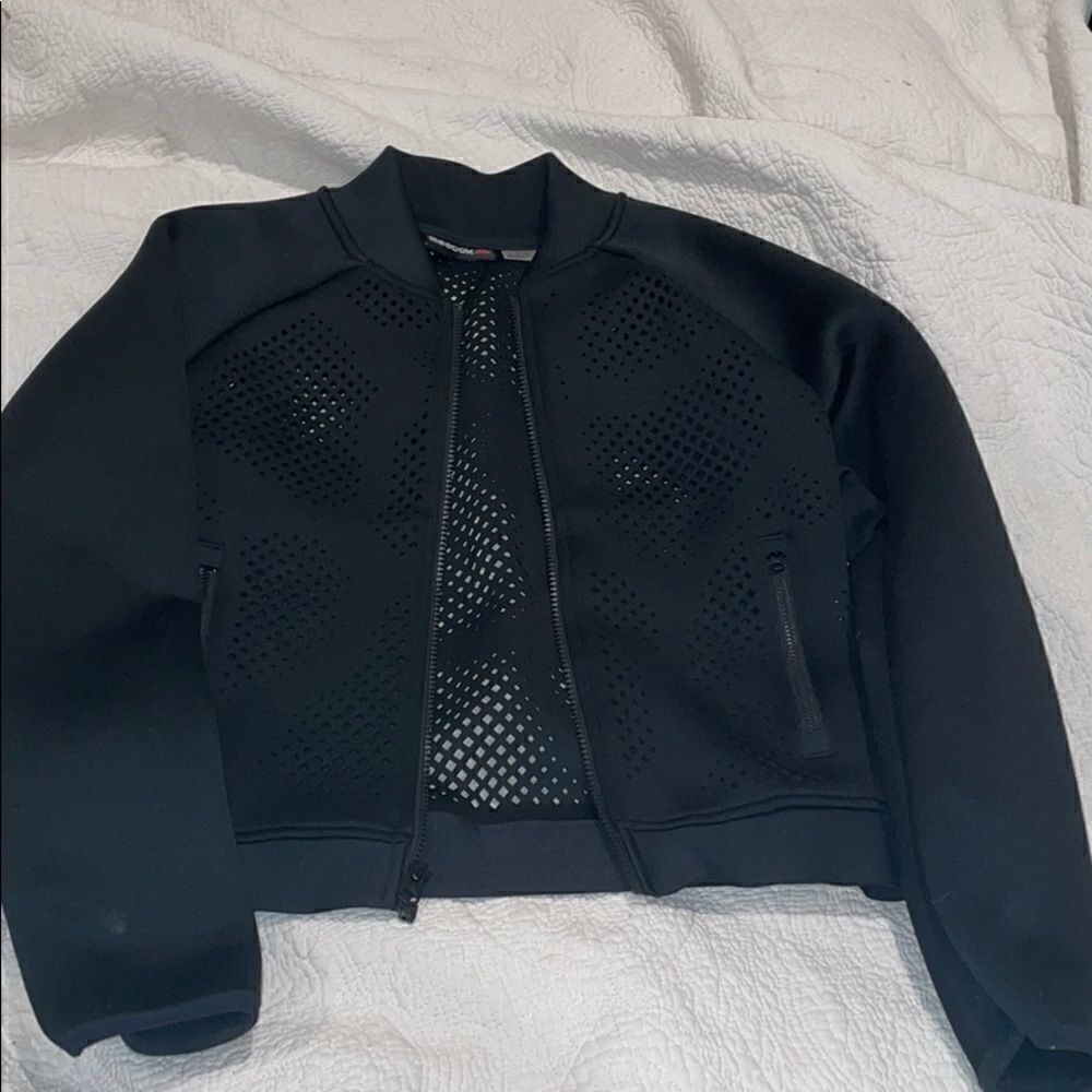 REEBOK workout jacket black XS